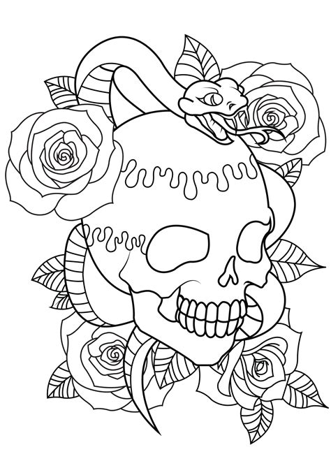 Tattoo Printable Coloring Pages